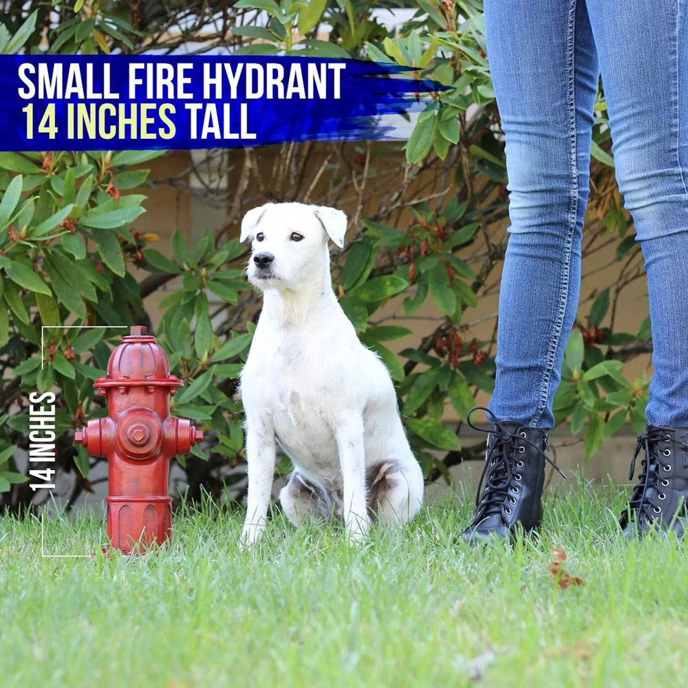 Dog Fire Hydrant Garden Statue with 2 Stakes, 14 Inches (Small) - Picture 2 of 7